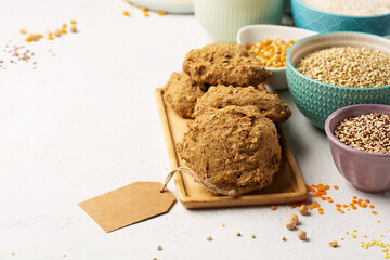 Gluten free, Healthy eating, dieting, balanced food concept.