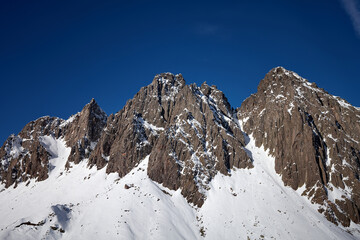 Dolomites in San Martino di Castrozza ski area