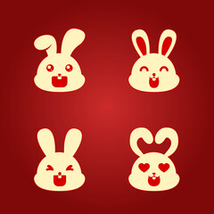 Rabbit cutie faces