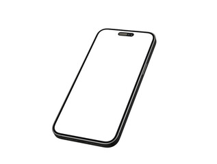 Smartphone frameless blank screen mockup - mockup