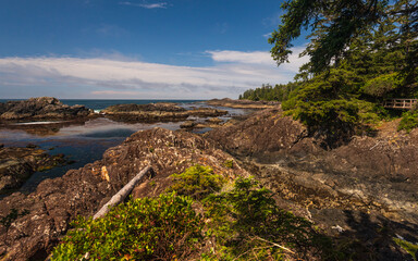 seascape along the Vancouver Island coastline, british columbia, canada