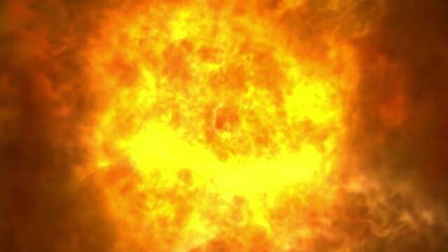 big explosion fire - space explosion