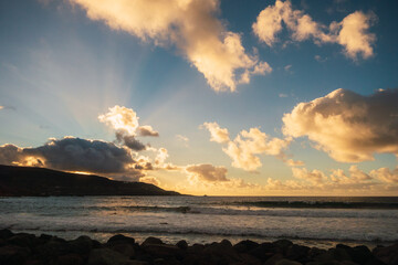 Atardecer en la costa