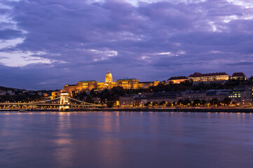 View of the historical center of Budapest