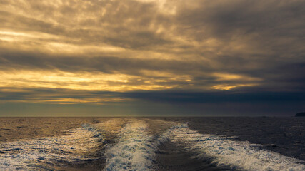 pacific ocean seascape in front of Tofino, Vancouver Island, Canada