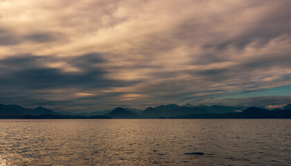 pacific ocean seascape in front of Tofino, Vancouver Island, Canada