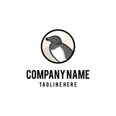Auk bird logo design icon. Auk design inspiration.
Auk logo design template. Auk symbol logotype.
Great auk symbol silhouette.A great auk line art logo.