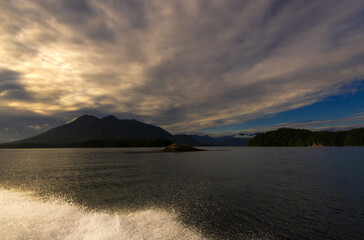 pacific ocean seascape in front of Tofino, Vancouver Island, Canada