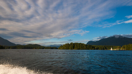 pacific ocean seascape in front of Tofino, Vancouver Island, Canada