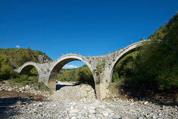 Fototapeta na wymiar Griechenland - Zagori - Kipoi - Plakida Kalogeriko Brücke