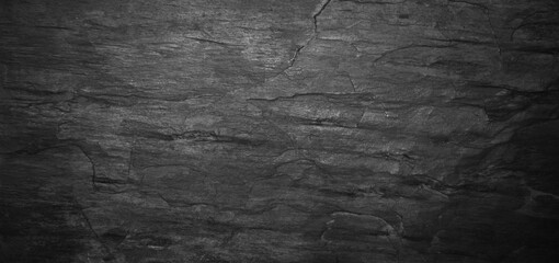 Fototapeta premium Black stone texture for pattern and background