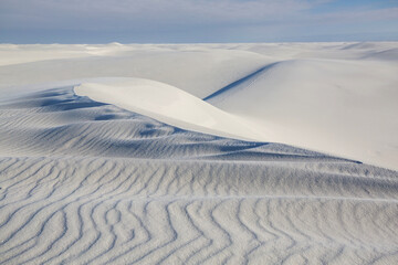 White sand dunes