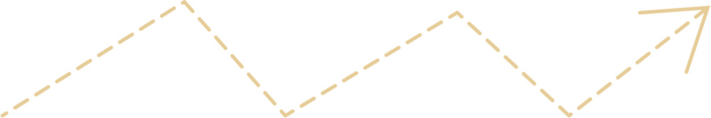 Broken Line Arrow Design Element Vector