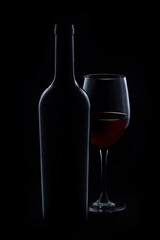 Red wine Silhouette