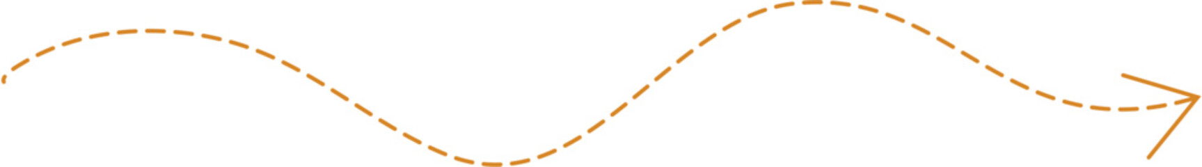 Broken Line Arrow Design Element Vector