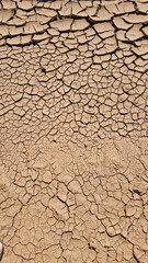 Texture formed by mud, clay, or clay from the ground rececade by the sun, forming cracking...
