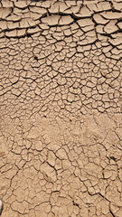 Texture formed by mud, clay, or clay from the ground rececade by the sun, forming cracking reminiscent of chocolate.