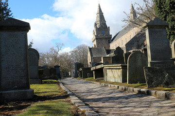 Fototapeta na wymiar Saint Machar Cathedral cemetery - Old Aberdeen - Aberdeen city - Scotland - UK