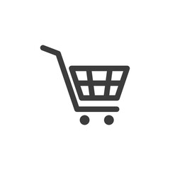 Shopping Trolley Icon Vector Template
