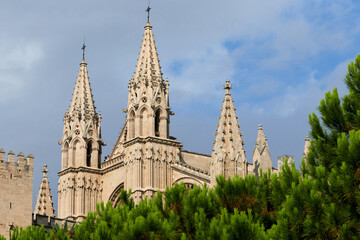 Fototapeta na wymiar Basílica de Santa María de Mallorca