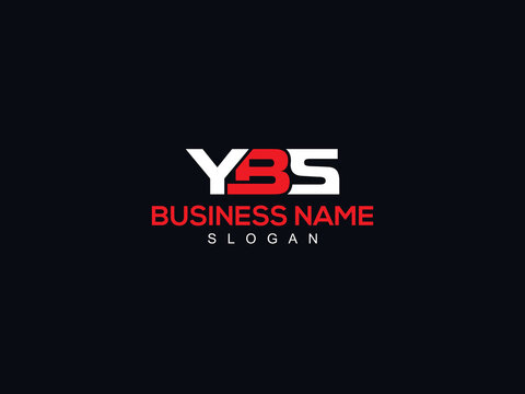 Minimalist YBS Letter Logo, Colorful ybs Three Letter Logo Icon