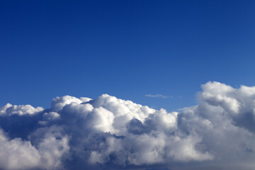 Blue sky with clouds