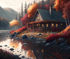 Cozy Autumn Cottage