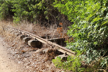 Fragments of the old railway from Haifa to Damascus.
