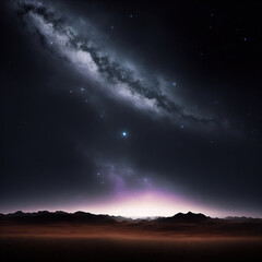 Fototapeta premium art illustration of the night sky . Generative AI