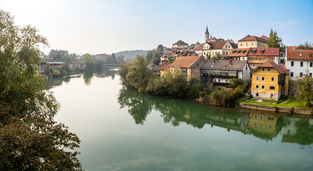 Fototapeta na wymiar Novo Mesto, Slovenia