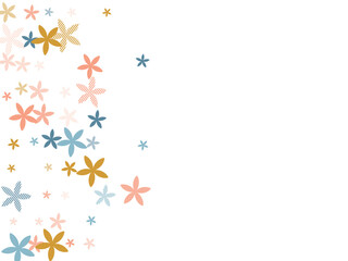 Ornithogalum rustic flowers vector design. Pretty meadow blossom shapes isolated. Women's Day background. Retro flowers Ornithogalum stylized bloom. Spring daisies.