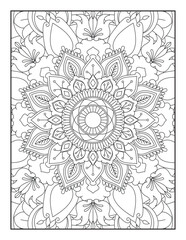 abstract background,Mandala Coloring Pages, Mandala, Pattern Coloring Page, Coloring Page