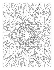 abstract background,Mandala Coloring Pages, Mandala, Pattern Coloring Page, Coloring Page