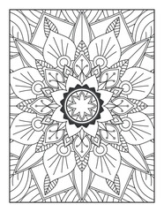 abstract background,Mandala Coloring Pages, Mandala, Pattern Coloring Page, Coloring Page