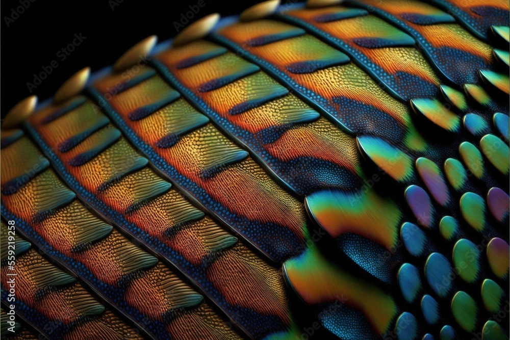 Poster a close up of a colorful pattern on a black background with a black background and a black backgroun