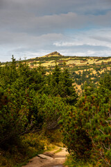 View of Łabski Szczyt on the Czech side of the Karkonosze National Park / Widok na Łabski Szczyt...