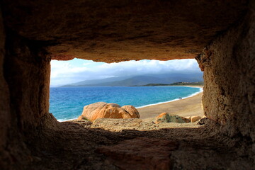 Korsika, Corsica, Corse, Beach, Rock, Westcoast