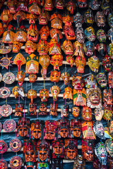 Typical handcraft guatemaltese masks