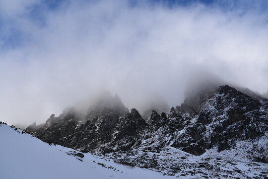 Tatry Słowackie, Wielicka Dolina, Szczyt , zima, śnieg, TANAP, najwyższe, góra, © Albin Marciniak
