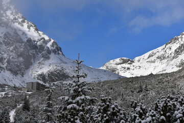 Tatry Słowackie, Wielicka Dolina, Szczyt , zima, śnieg, TANAP, najwyższe, góra, 