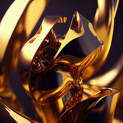 Gold texture created with Generative Ai