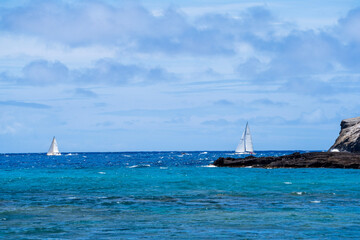 Obraz premium boat on the beach