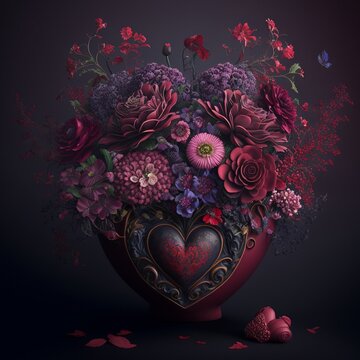 Gorgeous Bouquet of Valentine Flowers