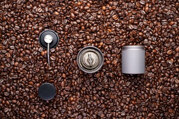 Roasted coffee beans