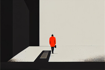 Abstract minimalist illustration