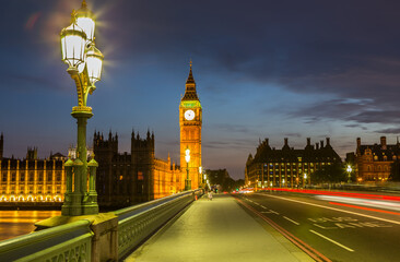 Obraz na płótnie Canvas Big Ben in London at night