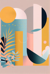 Abstract minimalist illustration