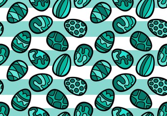 Easter eggs seamless spring pattern for kids clothes print and notebooks and wrapping paper and fabrics