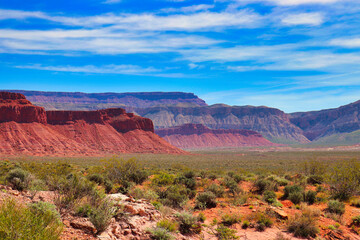 red desert mountains