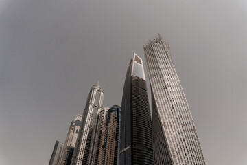 Tall buildings in Dubai UAE